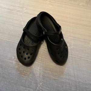 Womens Crocs Mary Janes Black Size 7 Light Indoor Wear Only